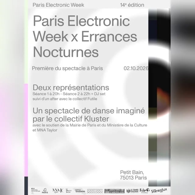 Errances Nocturnes x Paris Electronic Week 1