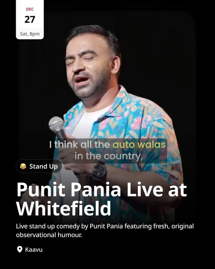 Punit Pania Live 1