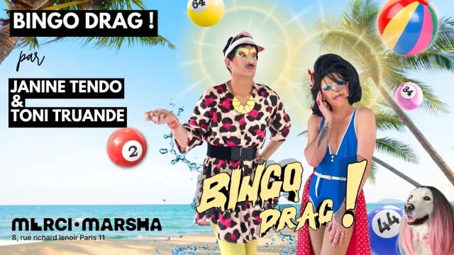 Bingo Drag ! Avec Janine Tendo et Toni Truande