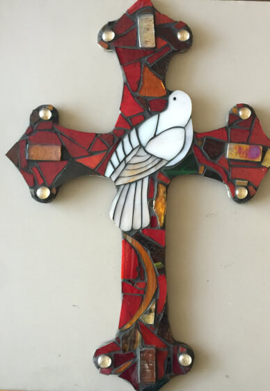 Glass Mosaic Class: Cross 1