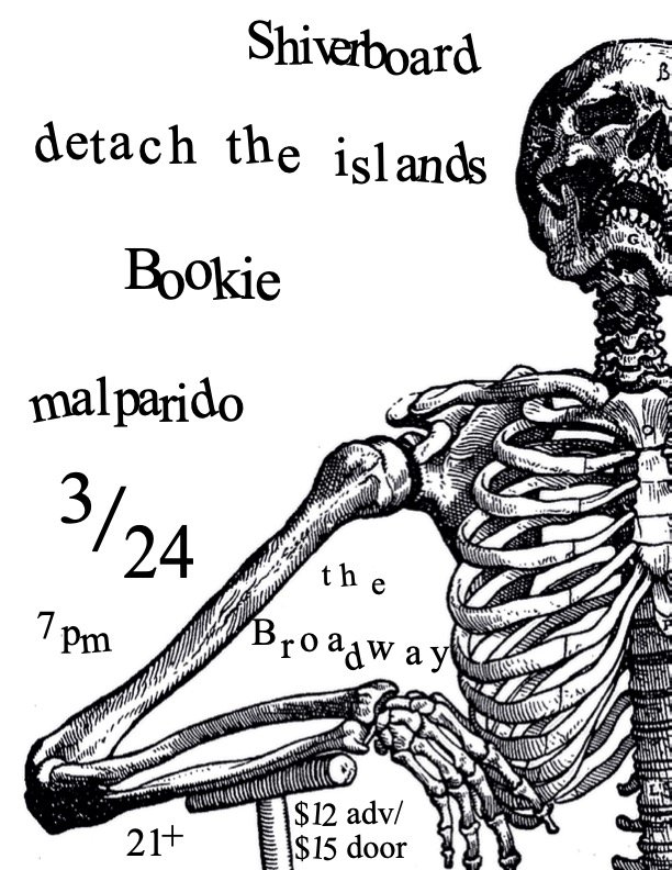 Shiverboard with Detach the Islands, Bookie and Malparido live 1