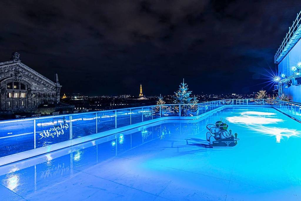 Patinoire - Galeries Lafayette Paris Haussmann 1
