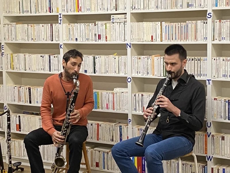 apéro musical avec le duo de clarinettistes Atrebois 3