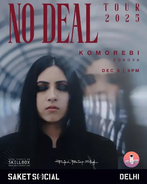 KOMOREBI Live at Saket Social Delhi + Zokova | No Deal Tour 2025 1