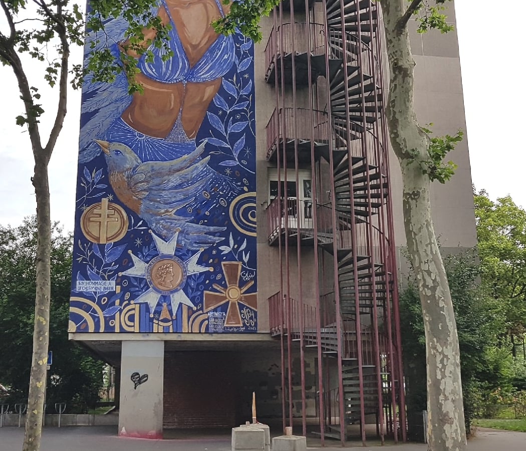 Fresque murale Joséphine Baker 2