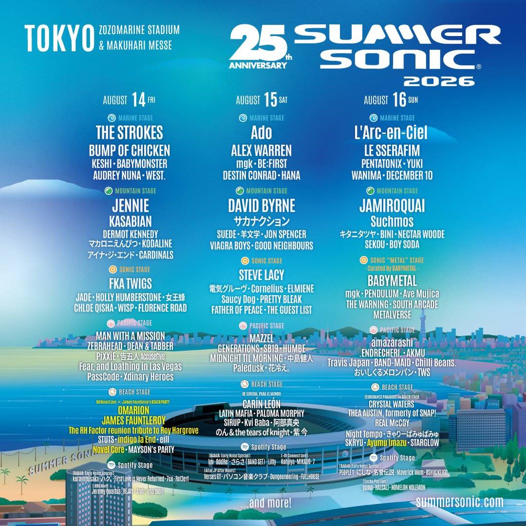 Summer Sonic Tokyo 2026 2