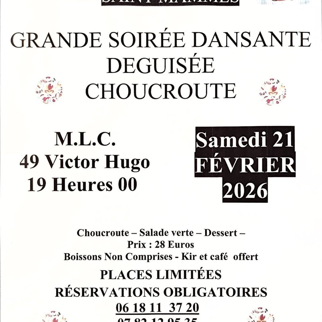 Grande soirée dansante déguisée choucroute 1