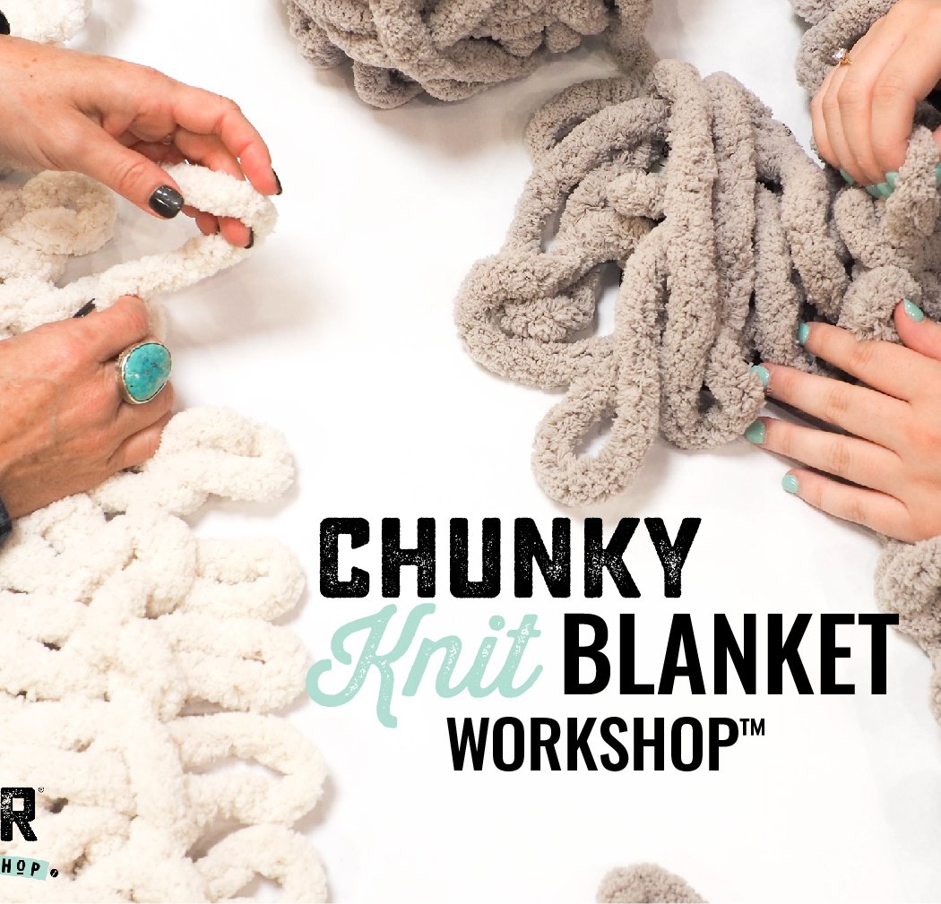 Chunky Knit Blanket Workshop 1