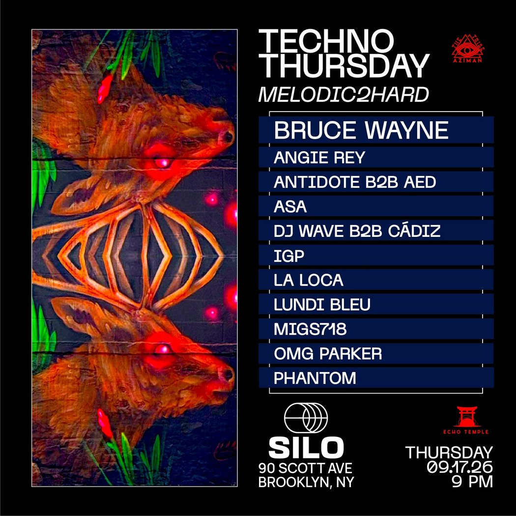 Techno Thursday [Melodic2Hard] (Main Room Event, Free w/ RSVP)