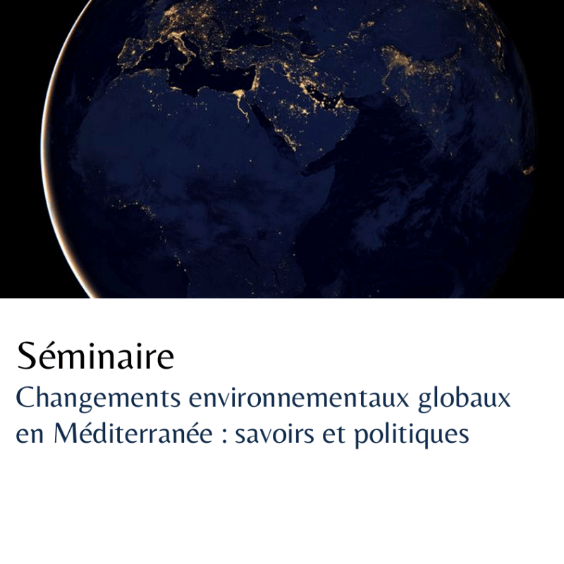 Changements environnementaux globaux en Méditerranée : savoirs et politiques 1