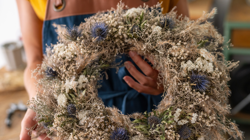 Blumenkranz mit Trockenblumen 1