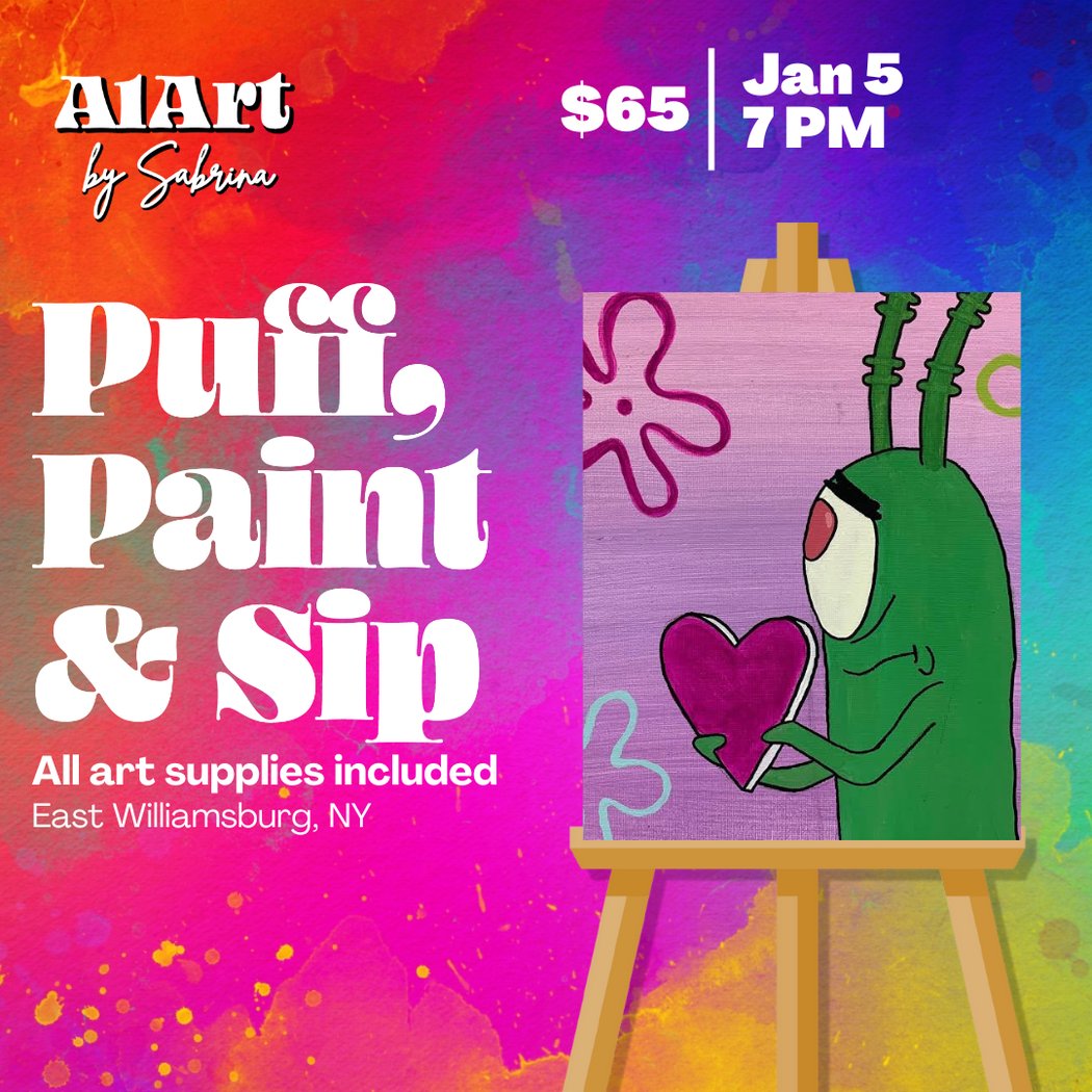 Puff, Paint and Sip Art Studio 1