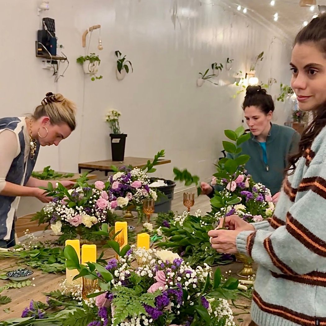 Petals and Prosecco Floral Workshop 3