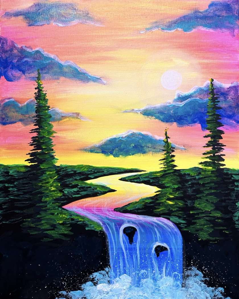 Iridescent Falls 1