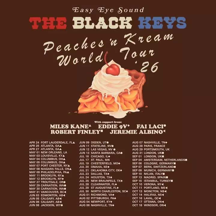 The Black Keys: Peaches 'N Kream World Tour 1