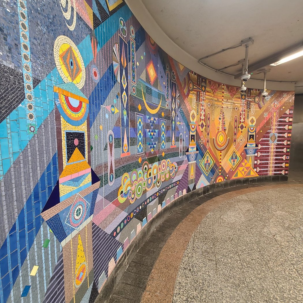 Hilma's Ghost Mosaic Art Installation 3