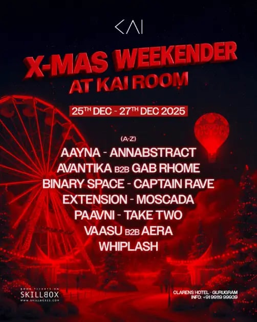 X-MAS WEEKENDER AT KAI ROOM 1