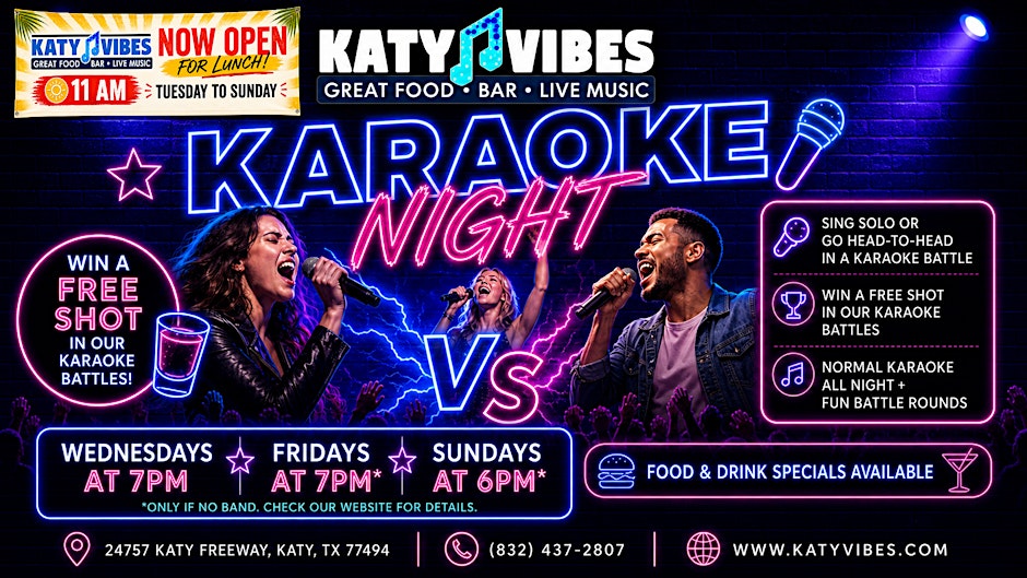 Karaoke Battles at Katy Vibes 1