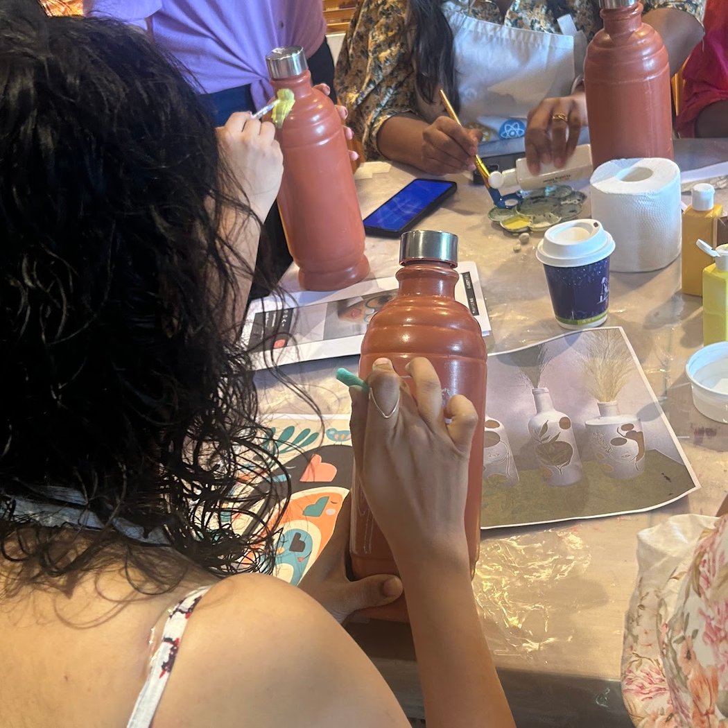 Lamp Bottle Painting Workshop 1