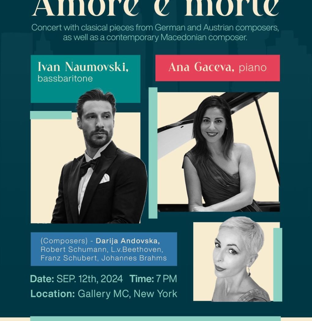 Amore e Morte- Concert with Classical Pieces from German and Austrian composers as well as from a contemporary Macedonian composer 1