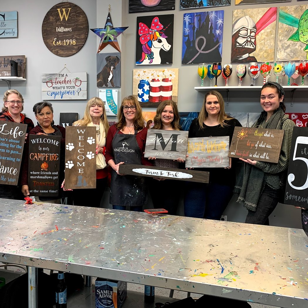 Wine & Design Paint and Sip Studio 3