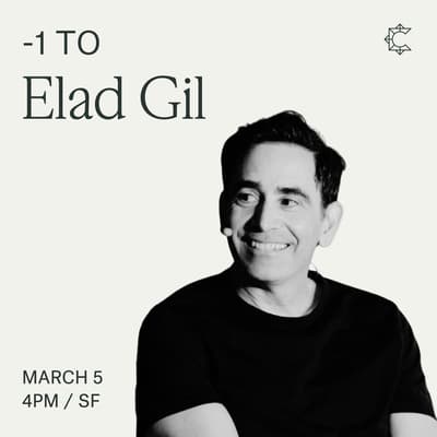 -1 to Elad Gil 1