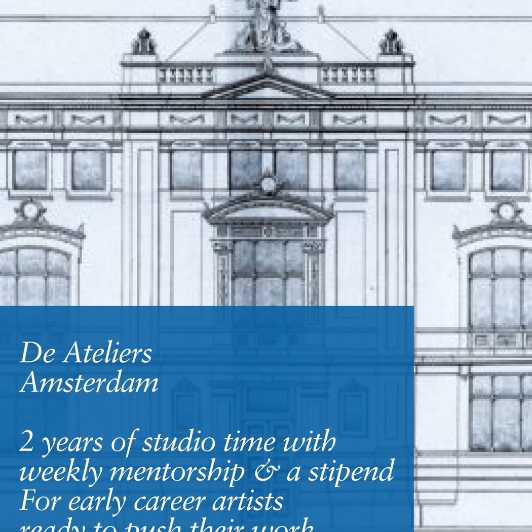2 years of studio time with weekly mentorship & a stipend 1