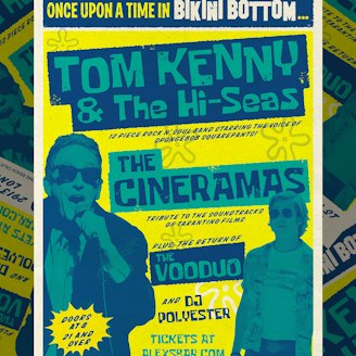 Tom Kenny & The Hi- Seas + The Cineramas + The VooDuo + DJ Polyester