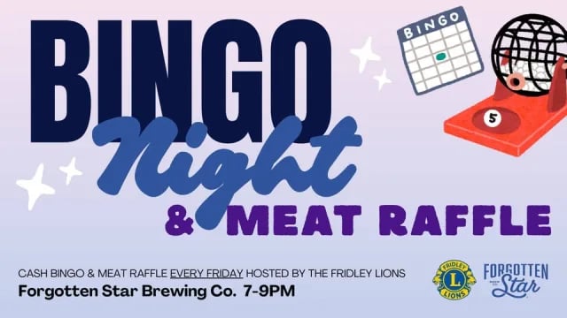 Friday Night Cash Bingo and Meat Raffle