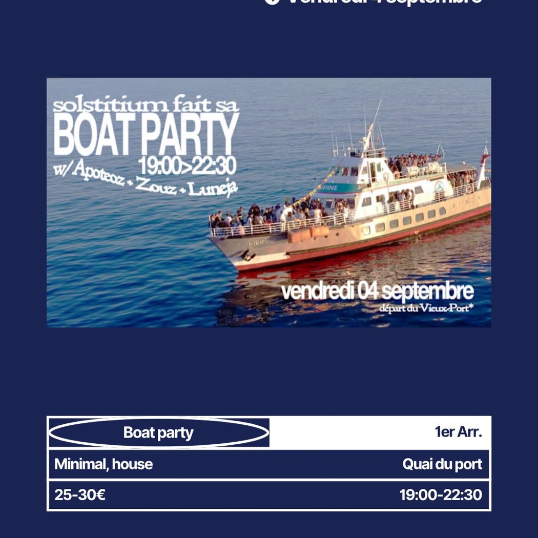 Solstitium Boat Party