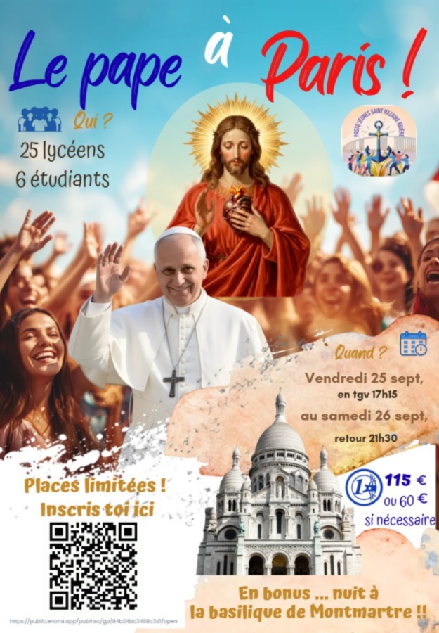 Pasto Jeunes Lycéens-étudiants à Paris avec le Pape