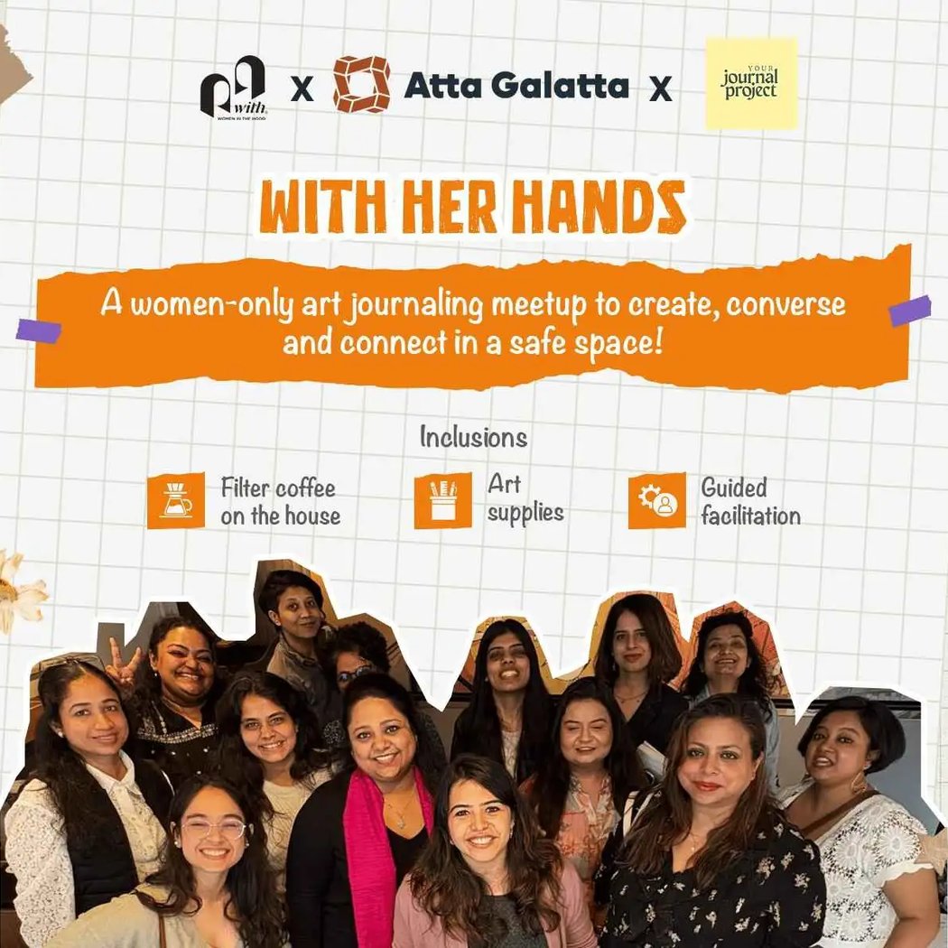 WITH HER HANDS: A women-only art journaling meetup 1