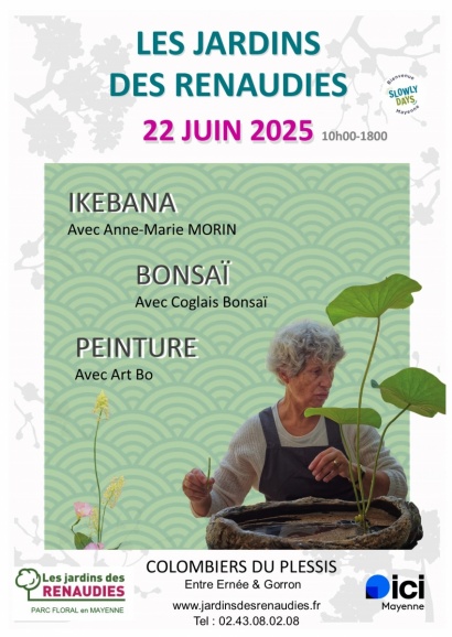 Ikebana, Art floral japonais - Bonsaï - Peinture 1