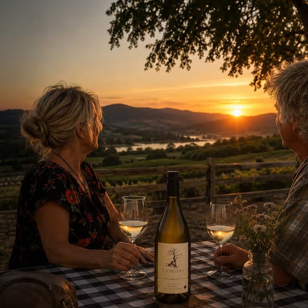 Sunset at Langtry Farms Winery