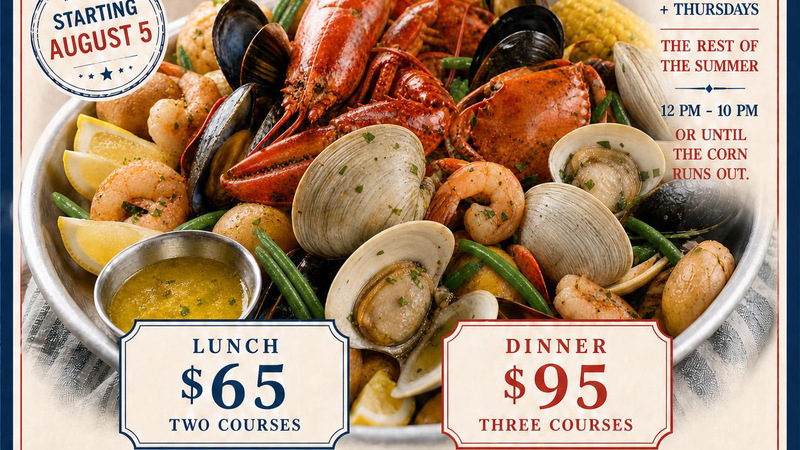 The Clam Summer Seafood Clam Bake