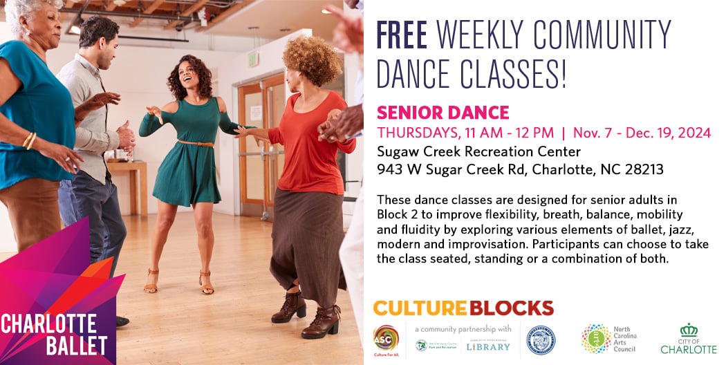 Seniors Dance Class with Charlotte Ballet 1