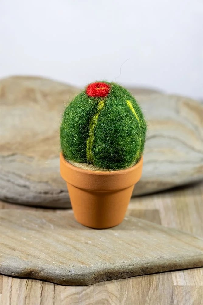 Spare Parts Summer Camp: Needle felted Cactus Pots and Trinket Hoops 1