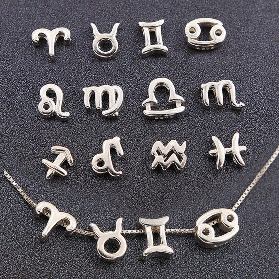 Sterling Silver Hexagonal Zodiac Charms Jewelry Workshop 2