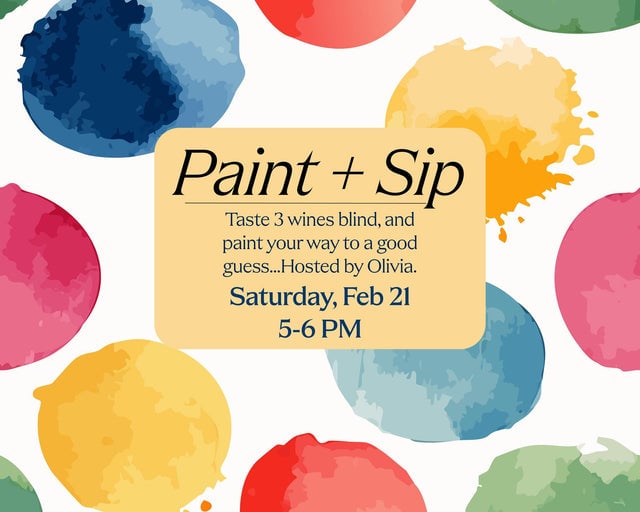 Paint and Sip: Blind Tasting Edition 1