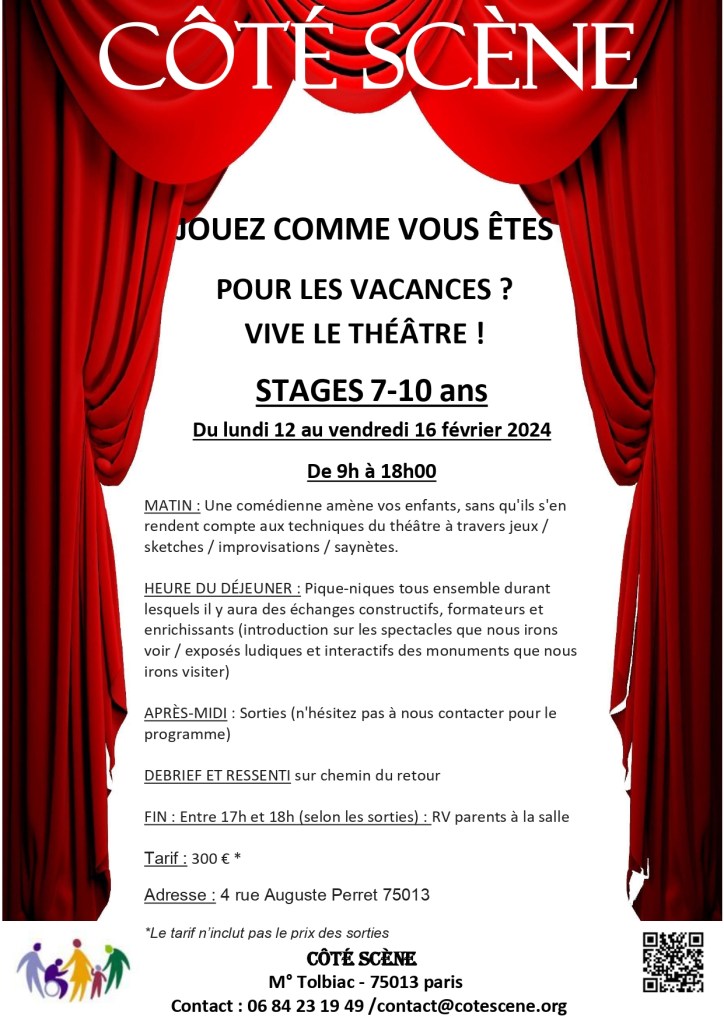 Stages Début de Vacances 2