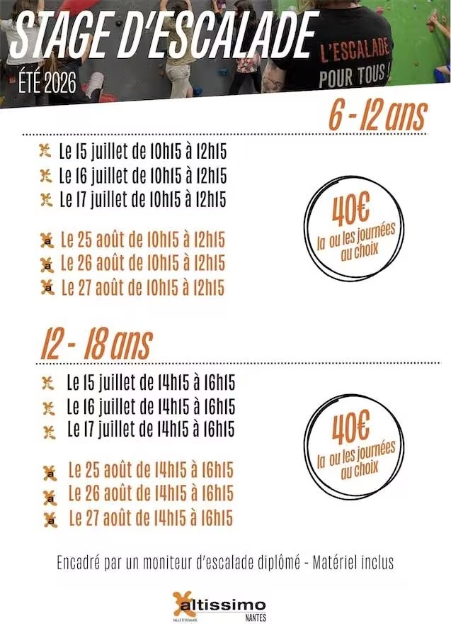 Stage Escalade été 1