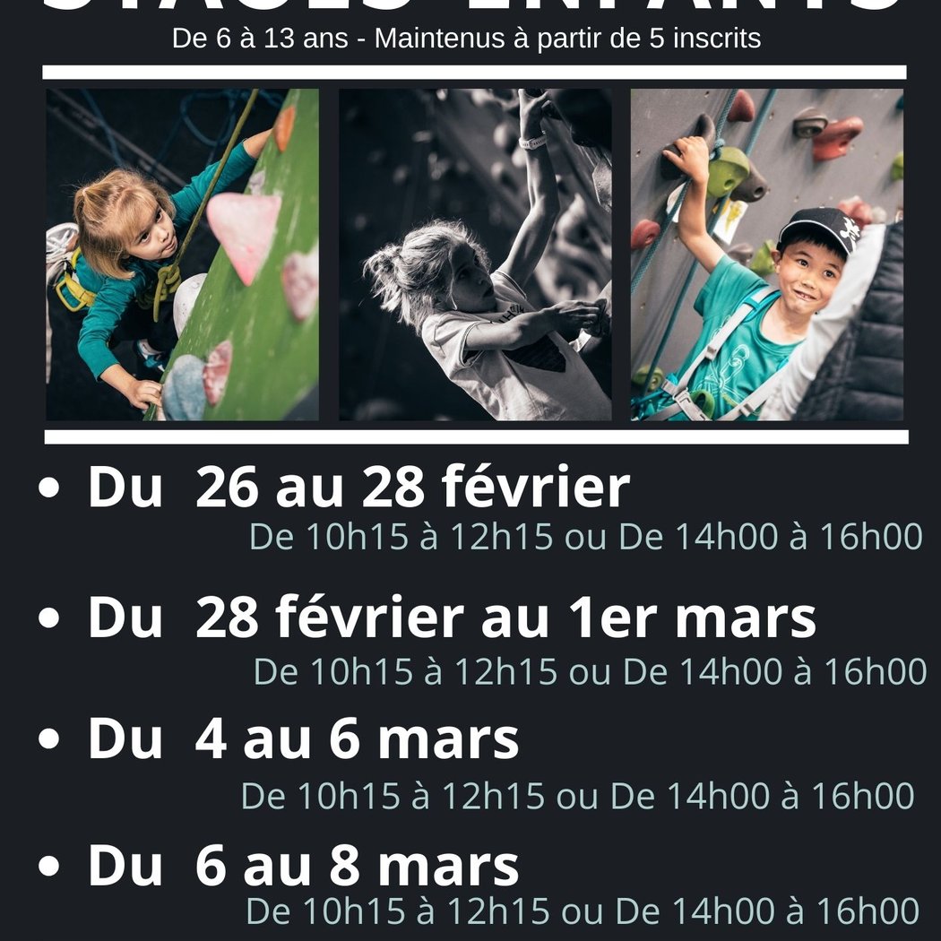 Stage Escalade Enfants 1