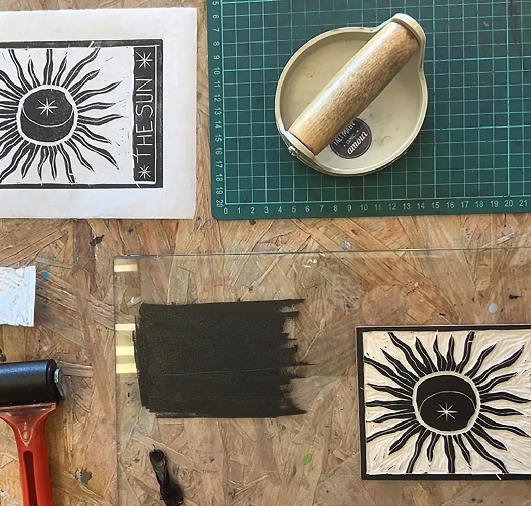 Atelier Linogravure avec Viviana 1