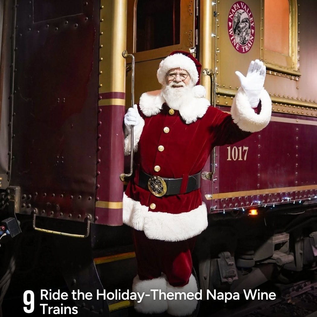 Holiday-Themed Napa Wine Trains 1