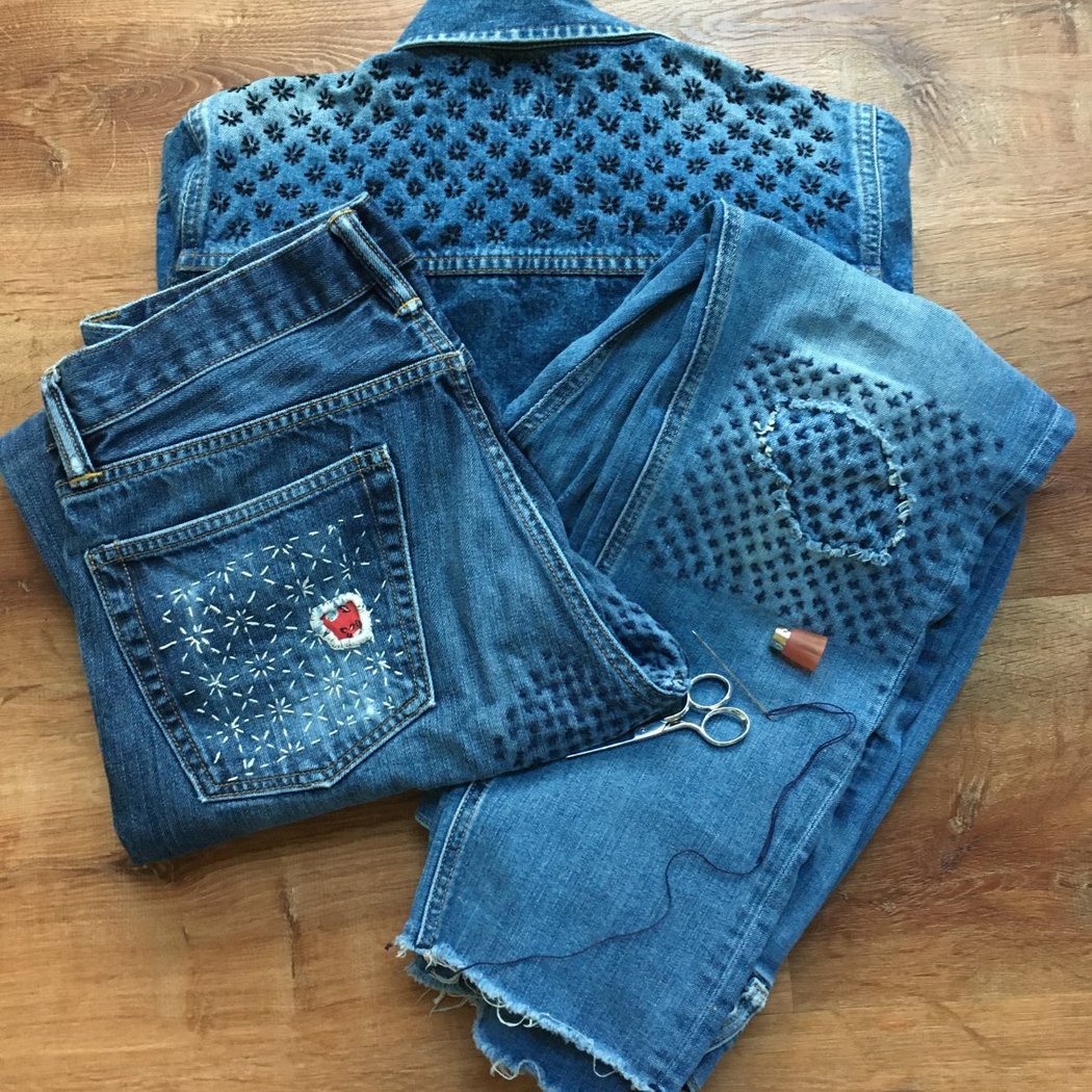 Sashiko Visible Mending 1