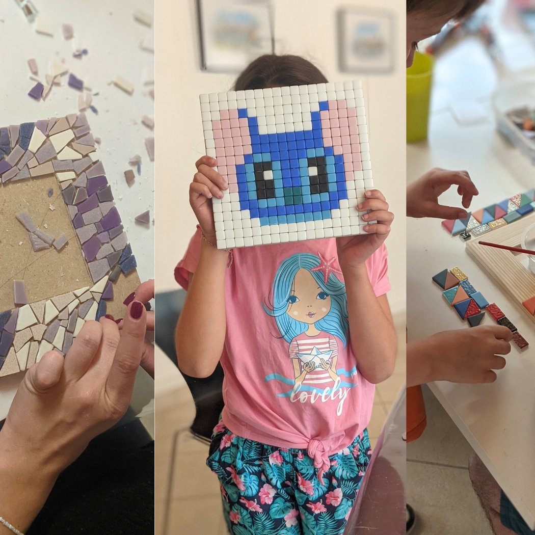Initiation à la mosaïque / Pixel Art / Initiation en duo parent-enfant 1