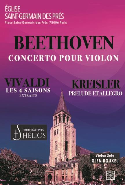 Les 4 Saisons de Vivaldi, Prélude et Allegro de Kreisler, Concerto pour violon de Beethoven 1