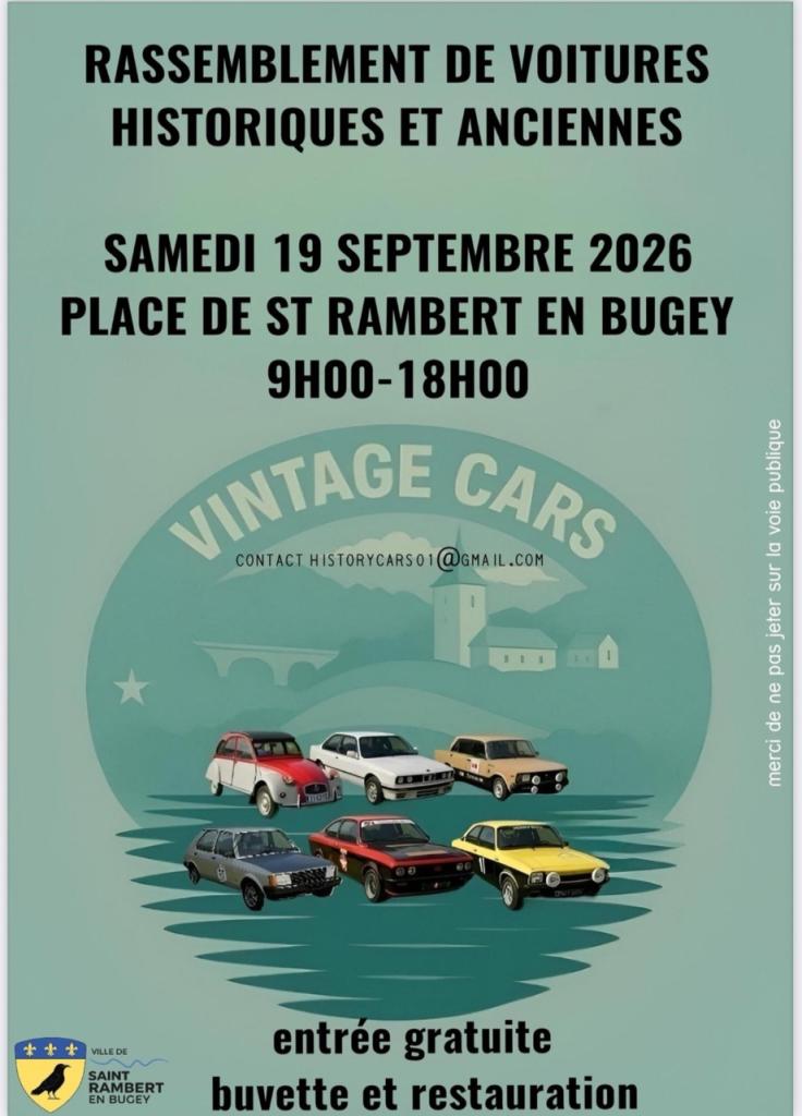 Rassemblement de voitures historiques et anciennes 1