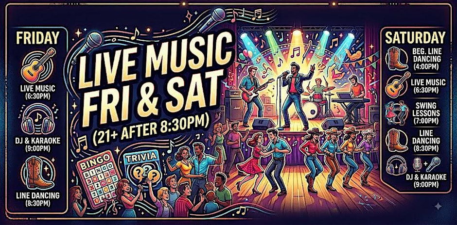 Line Dancing & Live Music Weekend 1