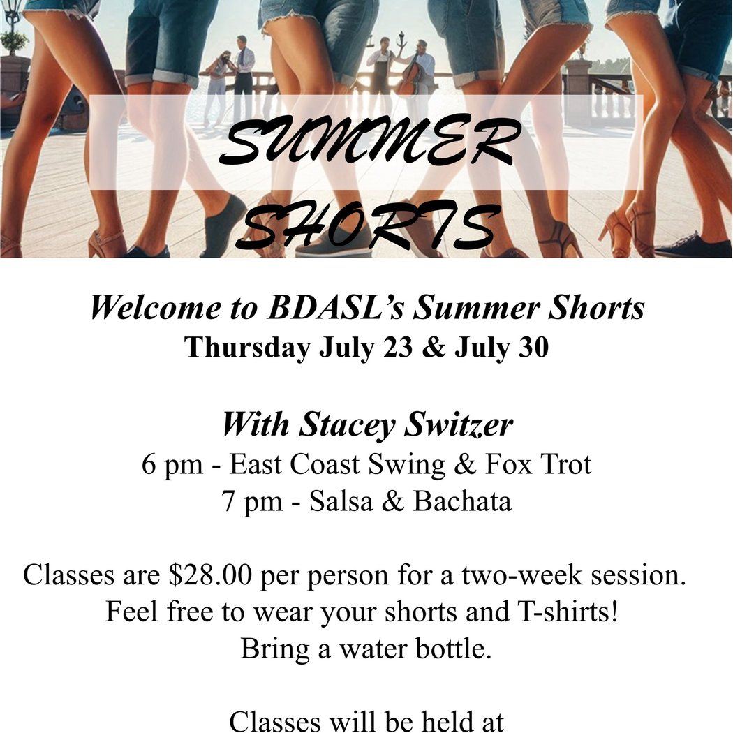 East Coast Swing & Foxtrot Summer Shorts Class